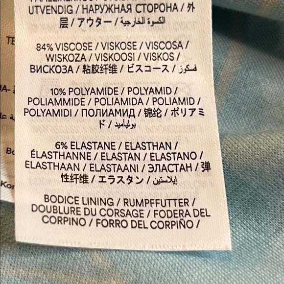 Boden 70s Blue Twisted Waist Jersey Dress Size 14R - Picture 10 of 10